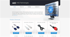 Desktop Screenshot of hoc-technologies.com